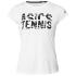 Tee shirt Asics tennis practice graphic blanc